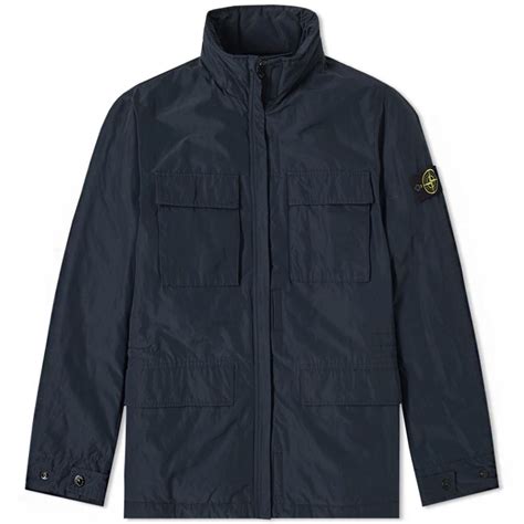 stone island micro reps field jacket charcoal